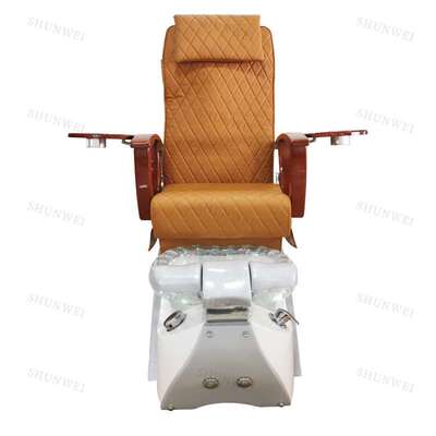 SPA足部美甲脚池 UV玻璃钢底座背部按摩修脚椅Pedicure chair