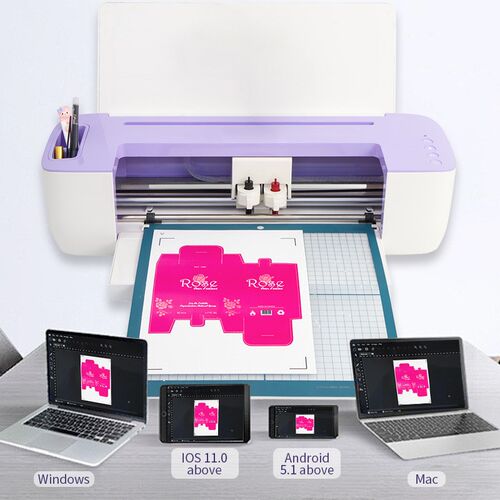 小型cutting plotter电脑刻字机桌面型巡边刻字机不干胶即时贴