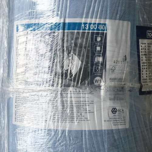 Tork多康130080蓝色2层工业大卷擦拭纸吸油吸水车间无尘纸擦机器