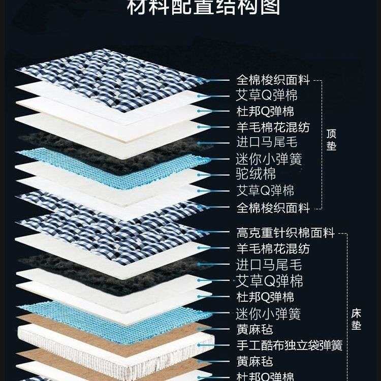 手工床垫马尾毛羊毛超柔软海丝腾马毛懒人情侣新款多功能舒适收纳