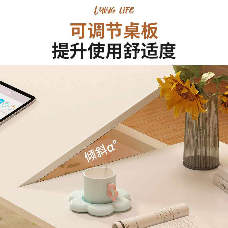 床上懒人学习书桌可移动伸缩跨床桌卧室床边桌子家用升降电脑新品