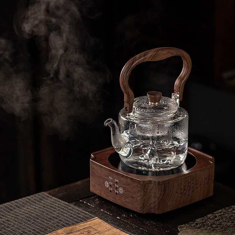 煮茶壶耐热玻璃茶壶单壶加厚过滤泡茶壶茶杯茶具套装煮茶器电陶炉