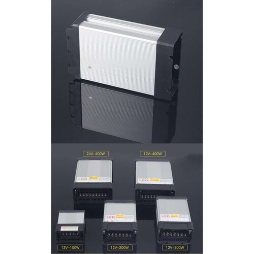 led数码管防雨开关电源400W变压器12v灯带户外模组室外线条灯24V