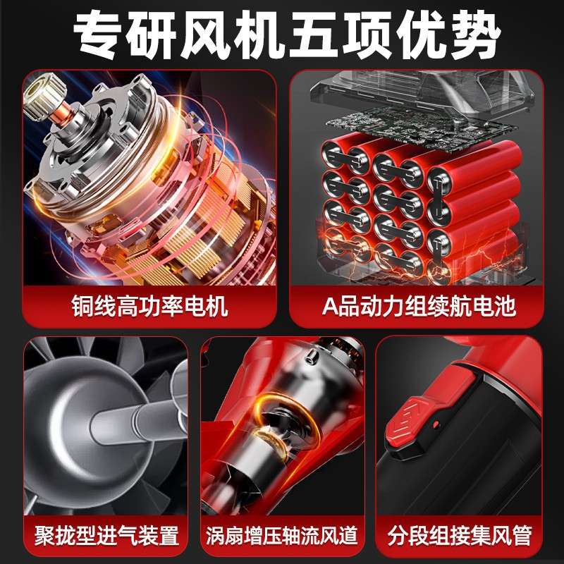 usb充电小型无刷暴风机大功率便携迷你手持电动吹风机CE认证
