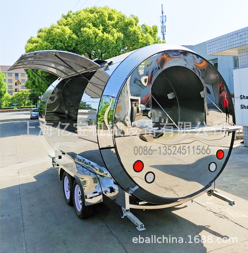 上海亿宝餐饮车小吃车移动景点车冷饮美食车trucksale投资创业