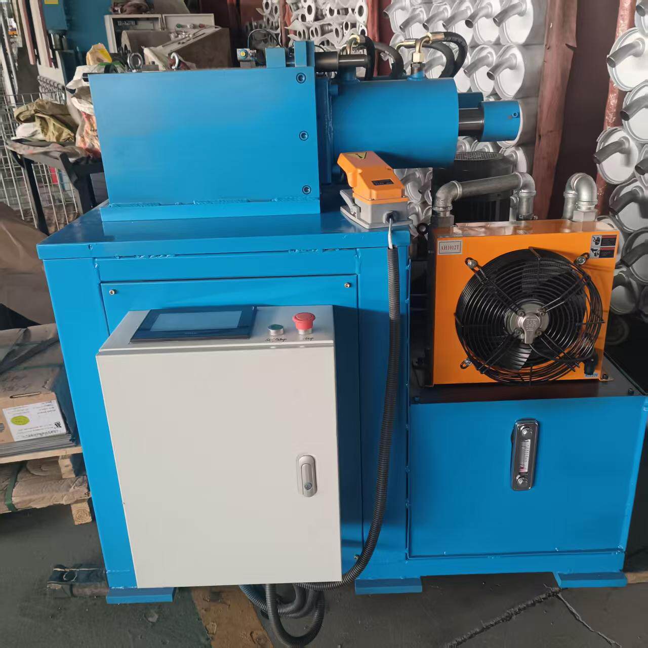金属管材缩管机金属管端成型机汽车消声器设备双工位涨缩管机