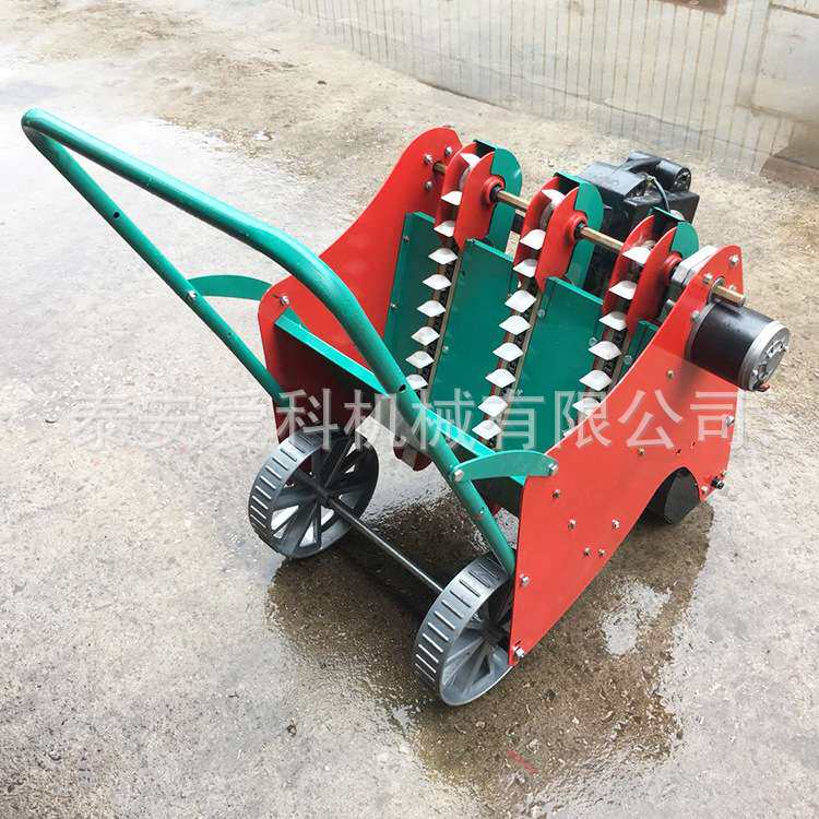 大蒜播种机栽蒜机1行2行3行电动手推大蒜播种机株距行距可调点播