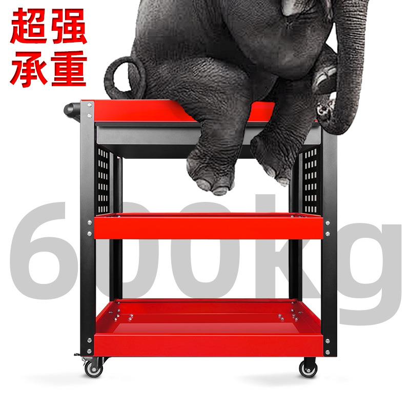 多层带抽屉工具车多功能加厚手推车维修汽修车间移动工具小推车