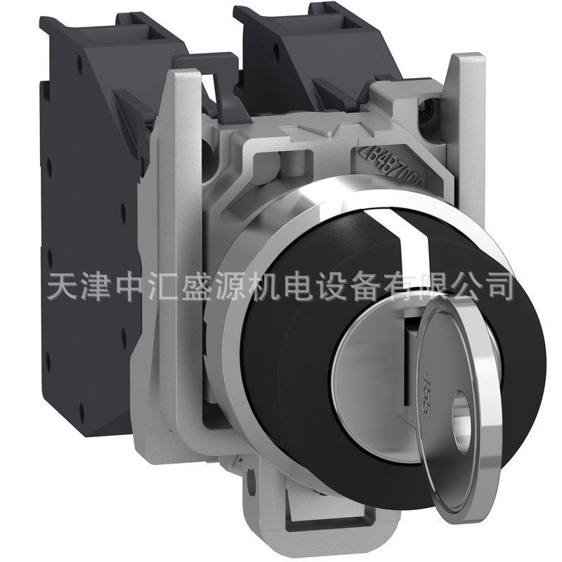 XB4BG33钥匙开关2NO按钮3位锁定中拔出ZB4BZ103+ZB4BG3钥匙开关