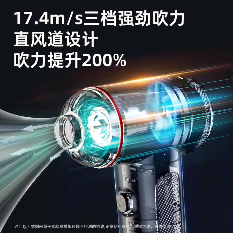 跨境汽车车载吸尘器三挡大功率LED照明长续航便携手持车用吸尘器