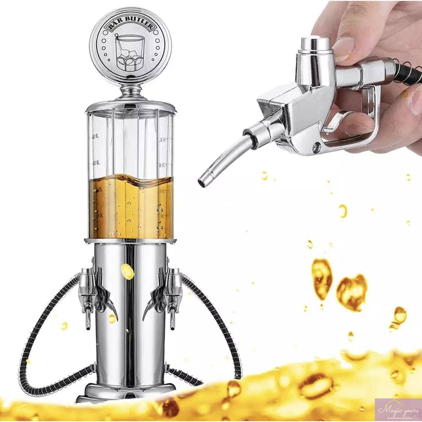 出口酒吧家用创意加油站啤酒机饮料桶量酒器分酒器酒炮酒塔扎啤机