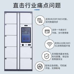 智慧工厂RFID智能工具借还柜五金自动盘点装备柜电子刷卡存取柜
