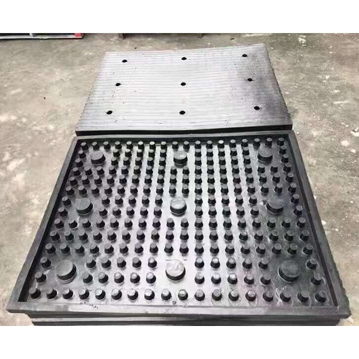 橡胶实心减噪板停车场上下坡减速减震板缓冲带汽车车轮防滑垫躁板