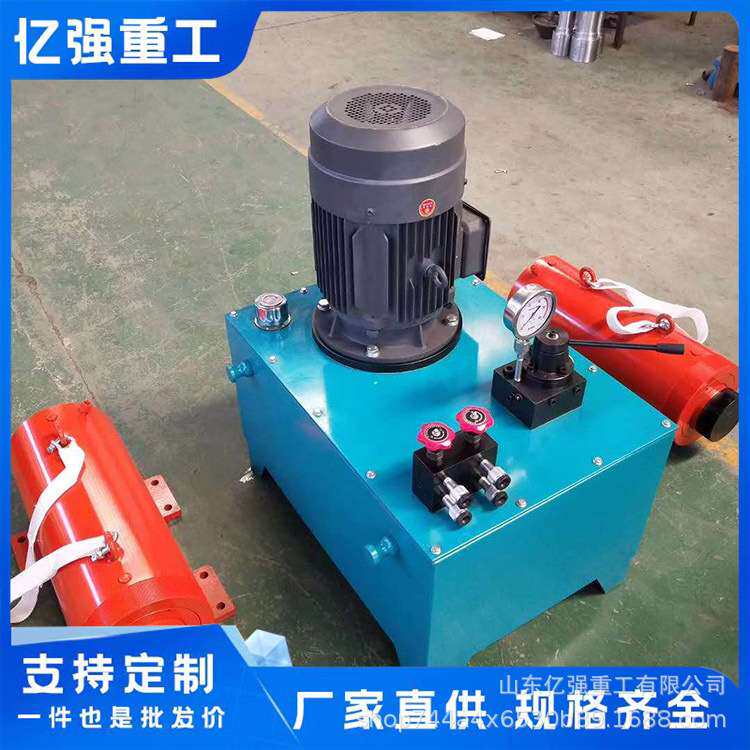 厂家直售电动液压顶管机大吨位双作用水泥管液压泵油缸