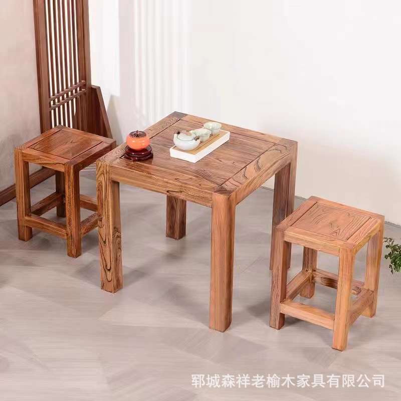 老榆木小矮凳角几小茶几家用花几浴缸盆景架浴缸架奇石宝座花架