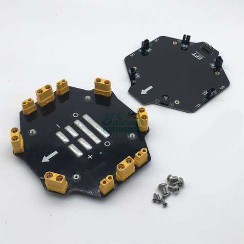 EFT E410S E416S E610S E616S四轴六轴植保机架分电板V4翼飞特PDB