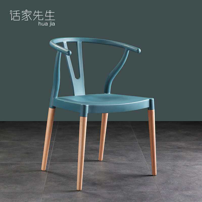 休闲家具中式餐椅泡茶椅子实木设计师创意桌椅 会客洽谈区谈判椅