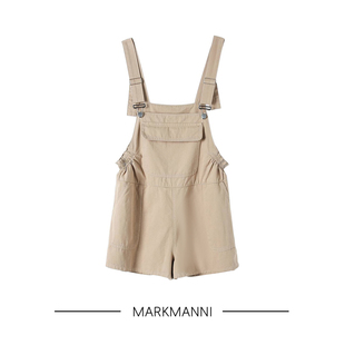 MKMANI 工装裤背带裤女套装夏季新款学生休闲宽松