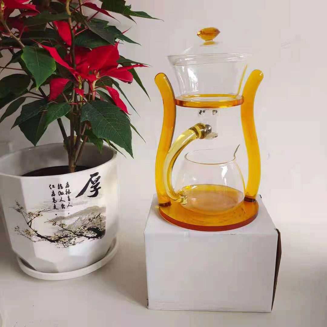 沏茶壶家用磁吸泡茶壶套装磁铁自吸玻璃冲茶茶具茶水分离小型