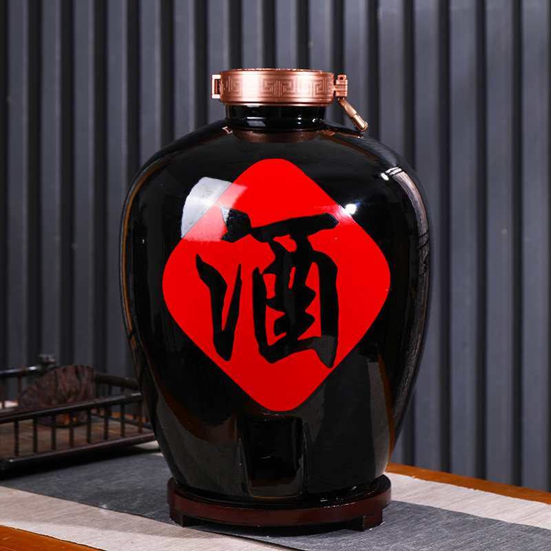 景德镇陶瓷酒坛子10/20/30/50/100斤装窖藏大酒缸家用密封泡酒