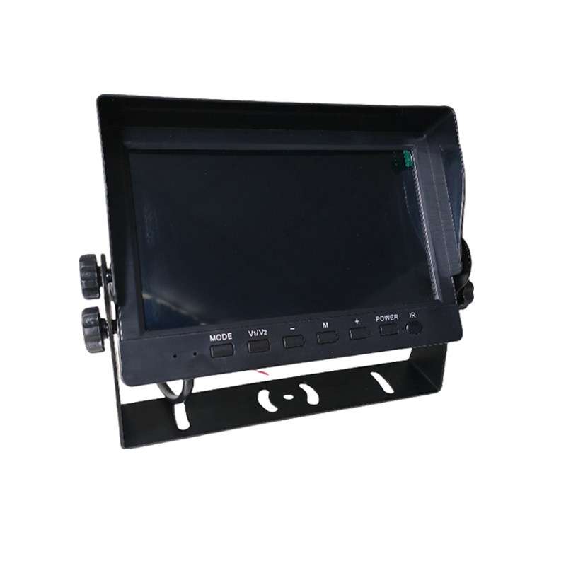 通用车型高清7寸车载IPS显示屏4分割画面高清显示器通用10.6-32V