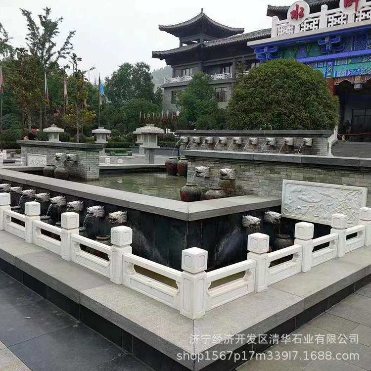 直供石雕栏板汉白玉栏杆旗台河道大理石栏板石拱桥大桥石栏杆可定