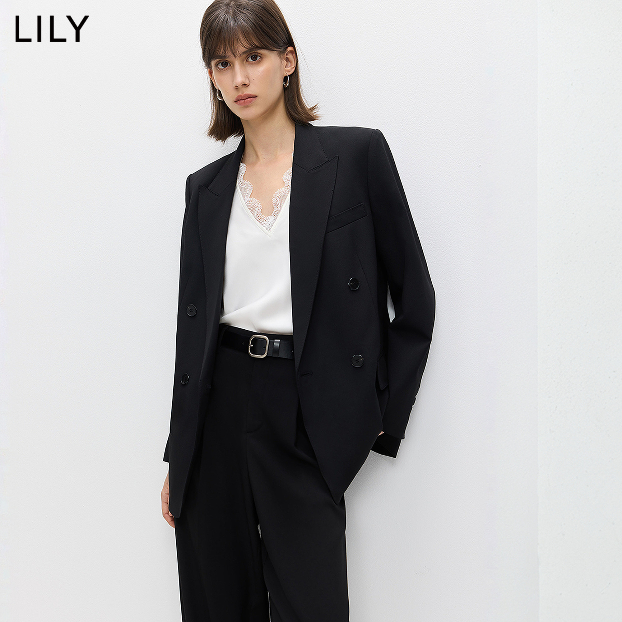 LILY2026春新款女装老钱风复古气质通勤休闲高级感大女主西装外套