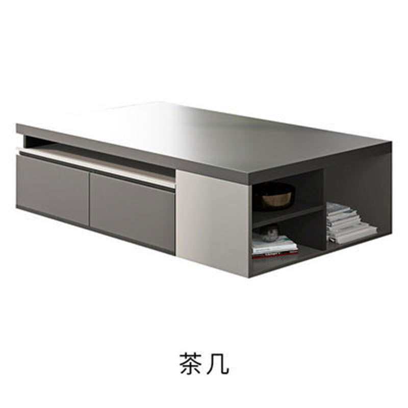 北欧简约电视柜茶几现代组合套装可伸缩靠墙背景柜客厅小户型地柜