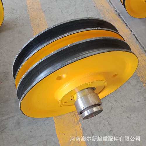 厂家  10T双梁小车动定滑轮组 铸钢滑轮组 430*160热轧滑轮