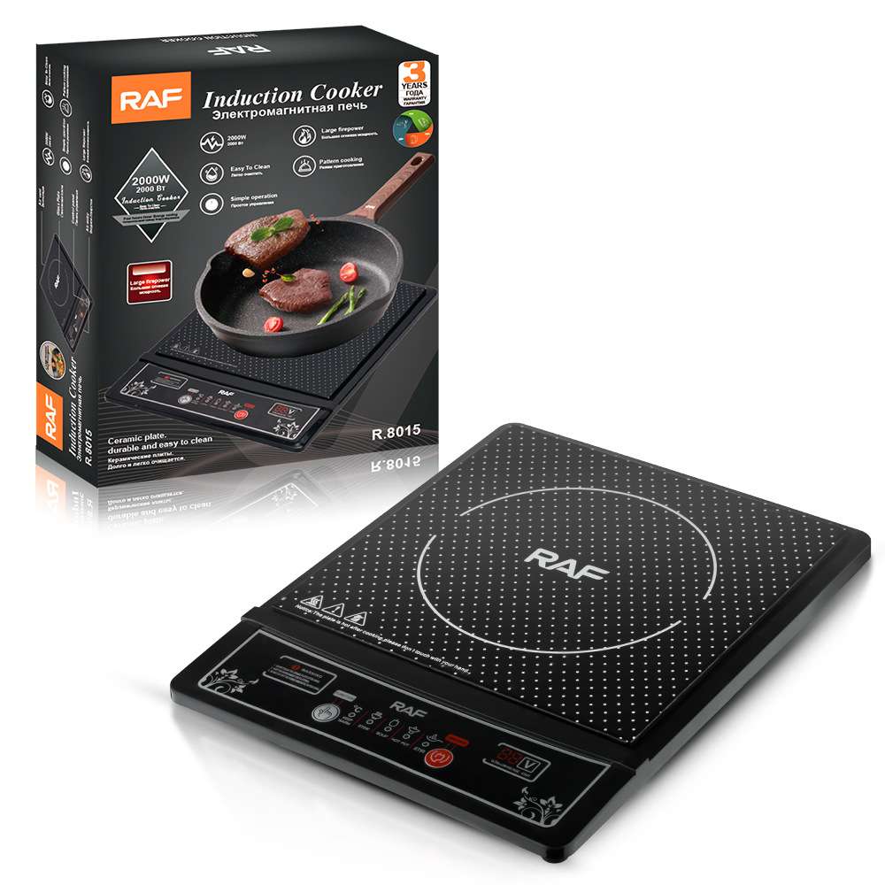 RAF欧美跨境电磁炉家用按键智能炒菜火锅防水陶瓷面板2000W