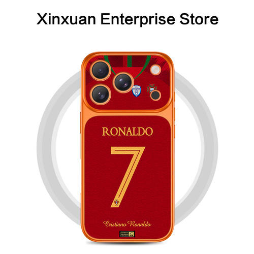 世界杯葡萄牙球队C罗7号适用苹果17promax手机壳360度旋转支点壳iphone16pro磁吸15plus高级感14保护套13庄12