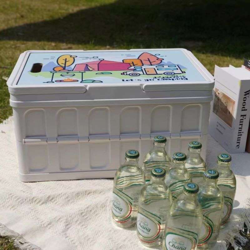 可折叠收纳箱户外整理箱手提式车载露营箱带盖加厚储物箱