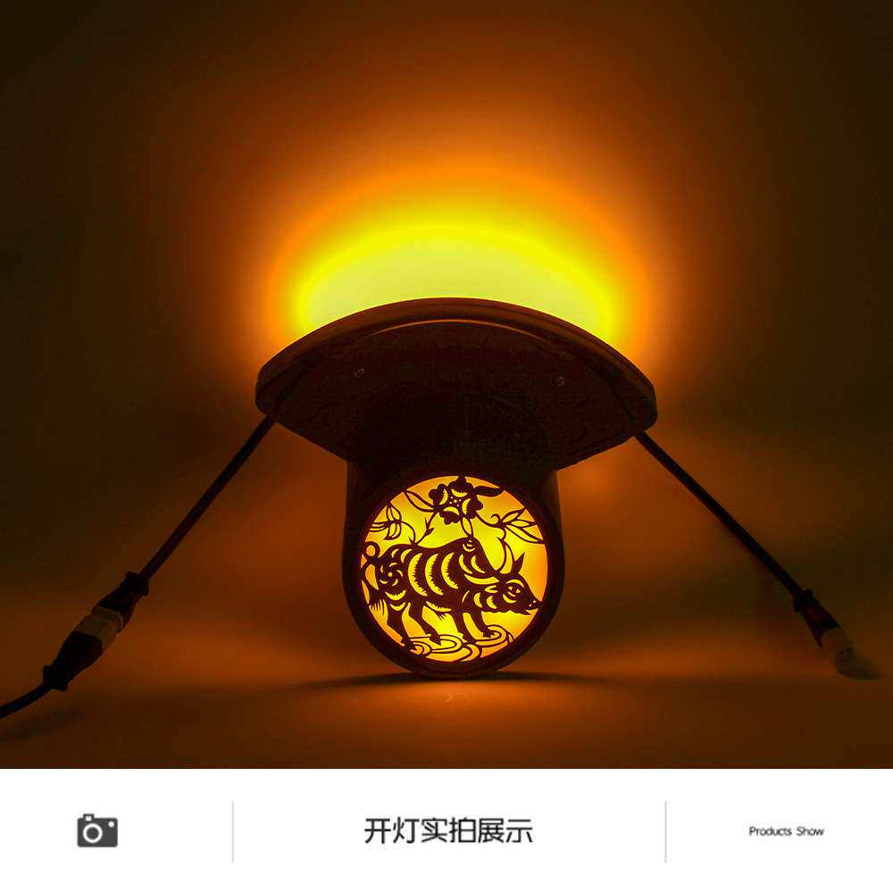 LED瓦楞灯24V户外防水古建筑瓦檐瓦片灯凉亭月牙灯琉璃瓦led射灯