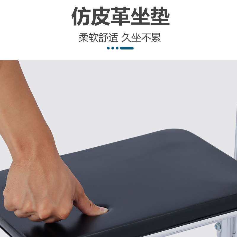 老人加厚铝合金带座助行器残疾人带滑轮可折叠手推助步车工程