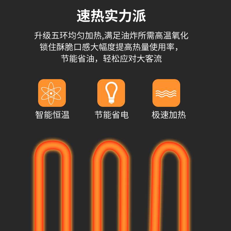 903电炸炉杰冠油炸锅鸡翅鸡排电炉商用12.5L大容量炸炉电加热