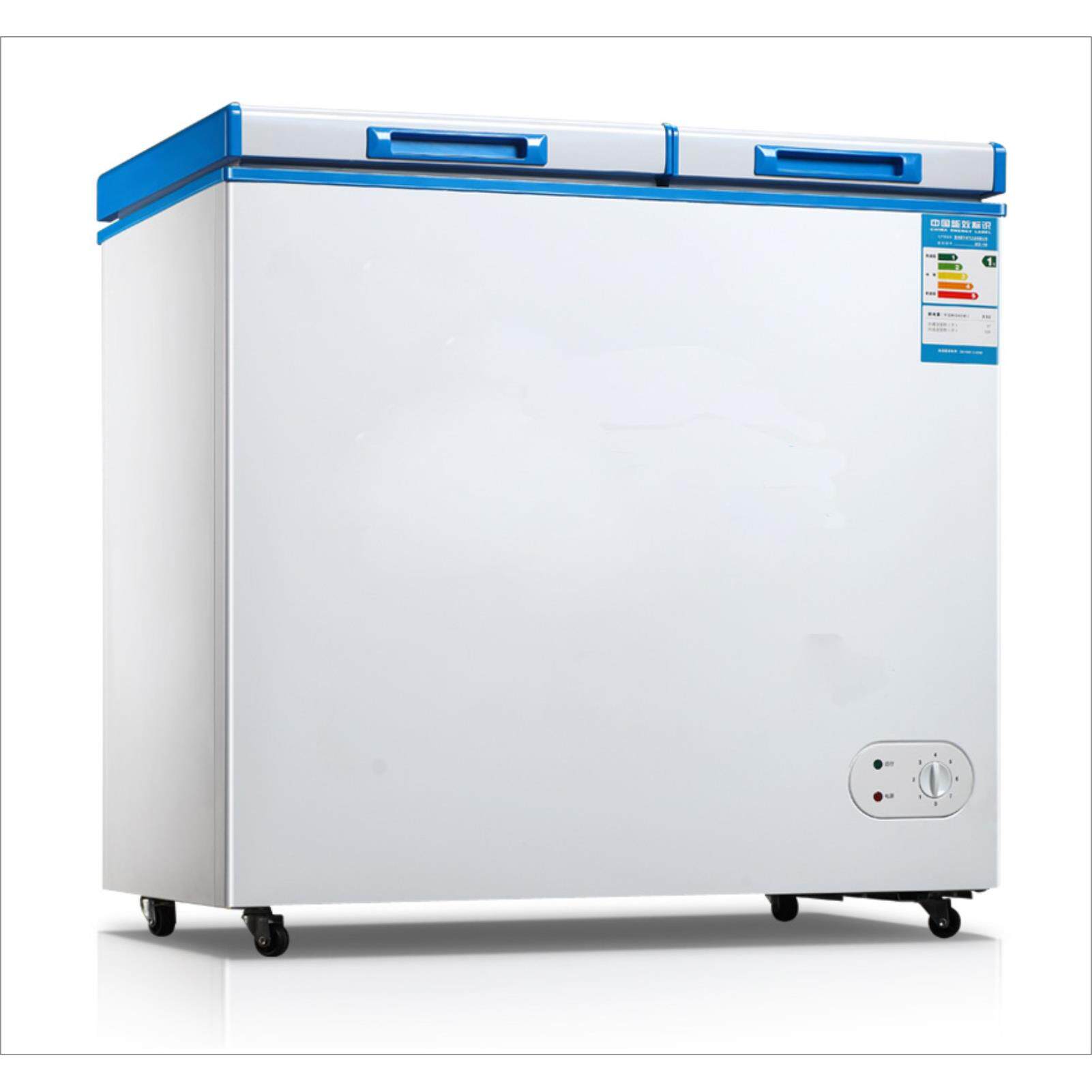 175L美利乐直流12V/24V太阳能冰柜直流冰箱双温BD-175