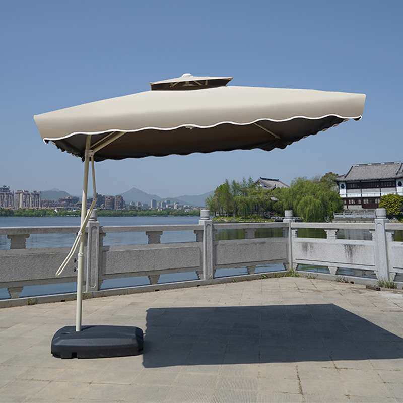 户外遮阳伞香蕉伞圆形大太阳伞大伞庭院奶茶店香蕉伞摆摊折叠伞