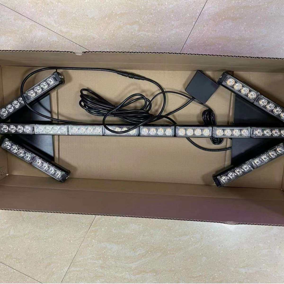 清障车载数显箭头导向灯清扫车环卫爆闪双向诱导转向指示灯12-24V
