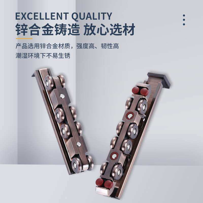木门室内外推拉门合金静音滑轮吊轨门窗滑轨道吊轮重型轮轴承轮滑