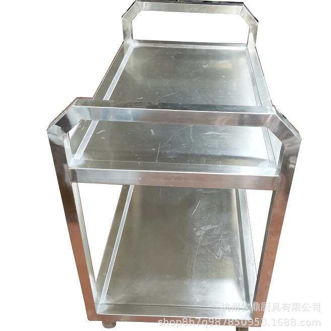 不锈钢餐车调料车收碗车商用传菜车厨房酒店可移动推车