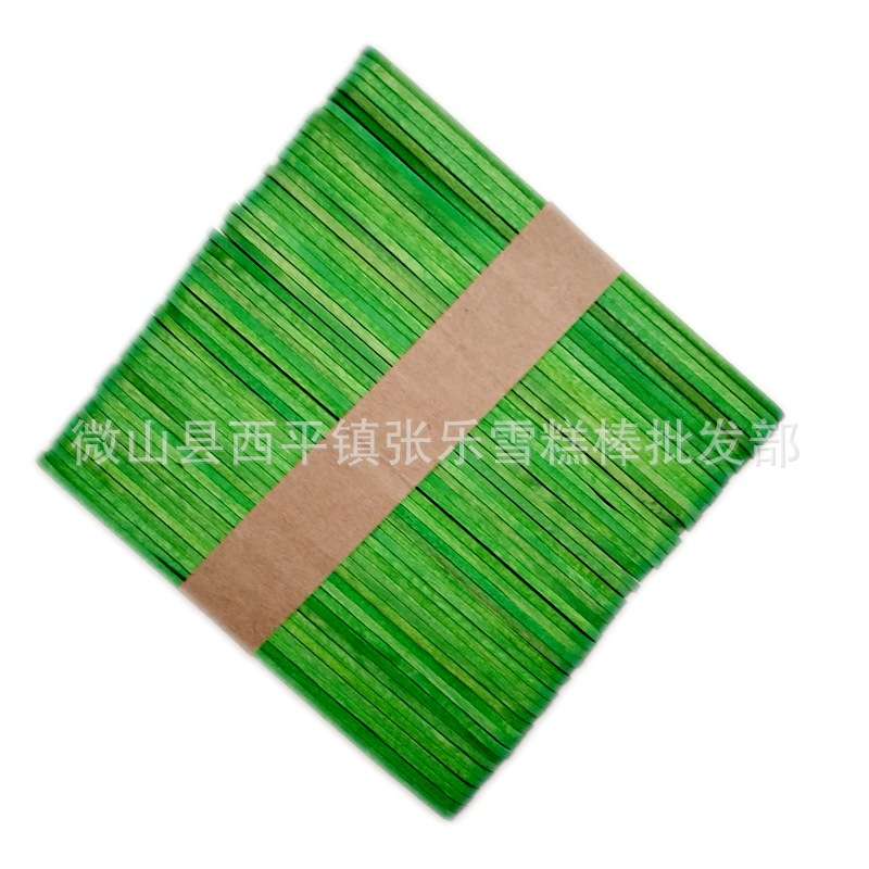 雪糕棒彩色直边114*10*2mm冰棍棒 木棒手工模型材料一万支装