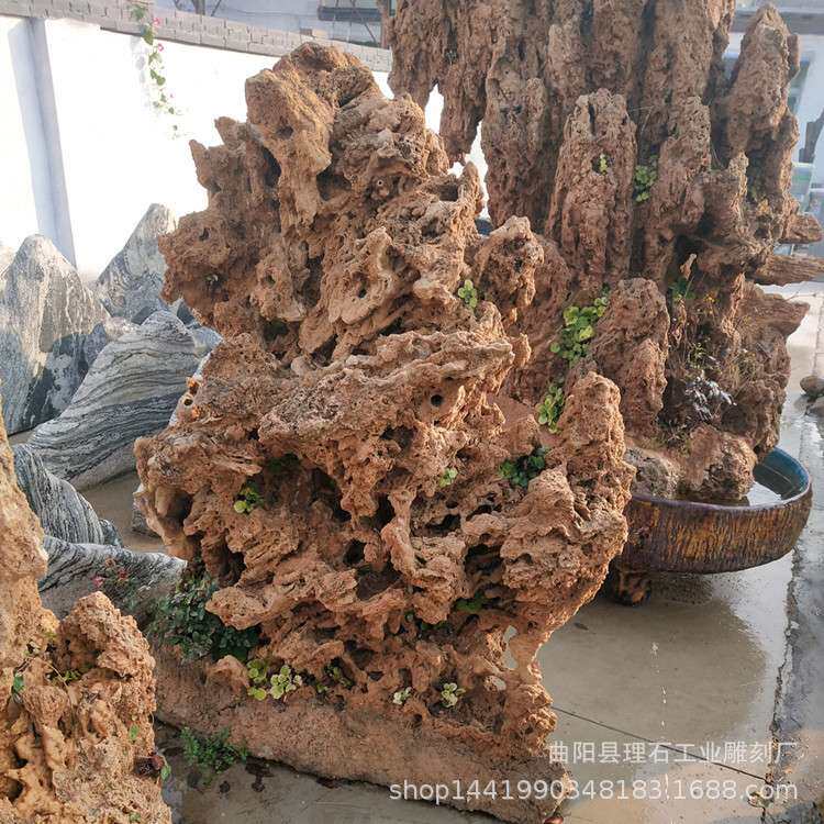 厂家 吸水石假山盆景上水石园林庭院造景上水石原石摆件