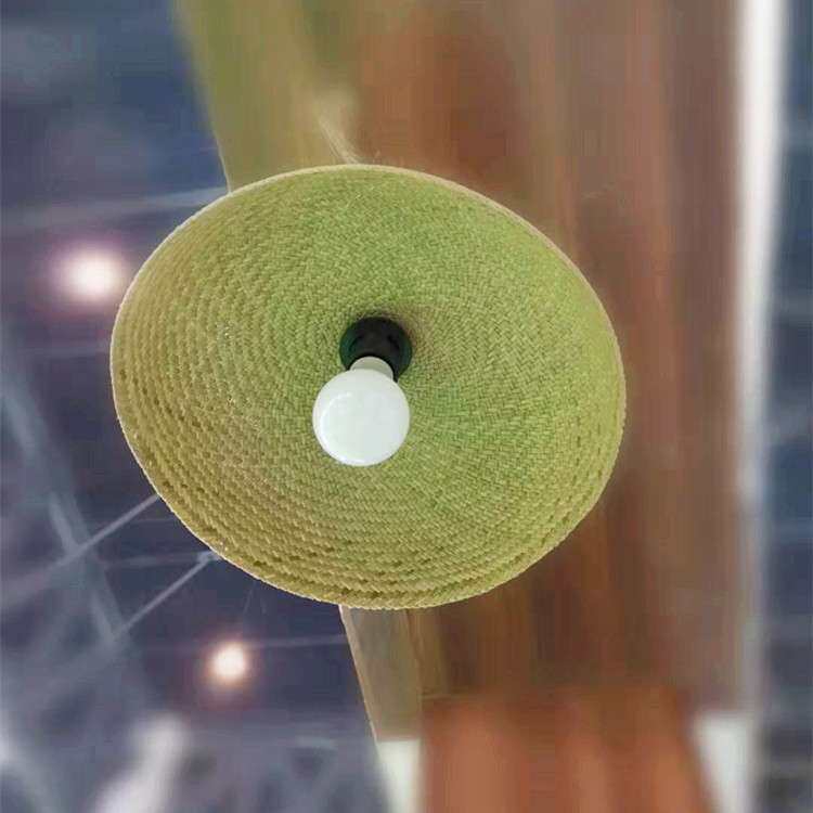 源头厂家大吊灯纯手工草编竹编灯笼灯中式田园风格民诉手工编织藤