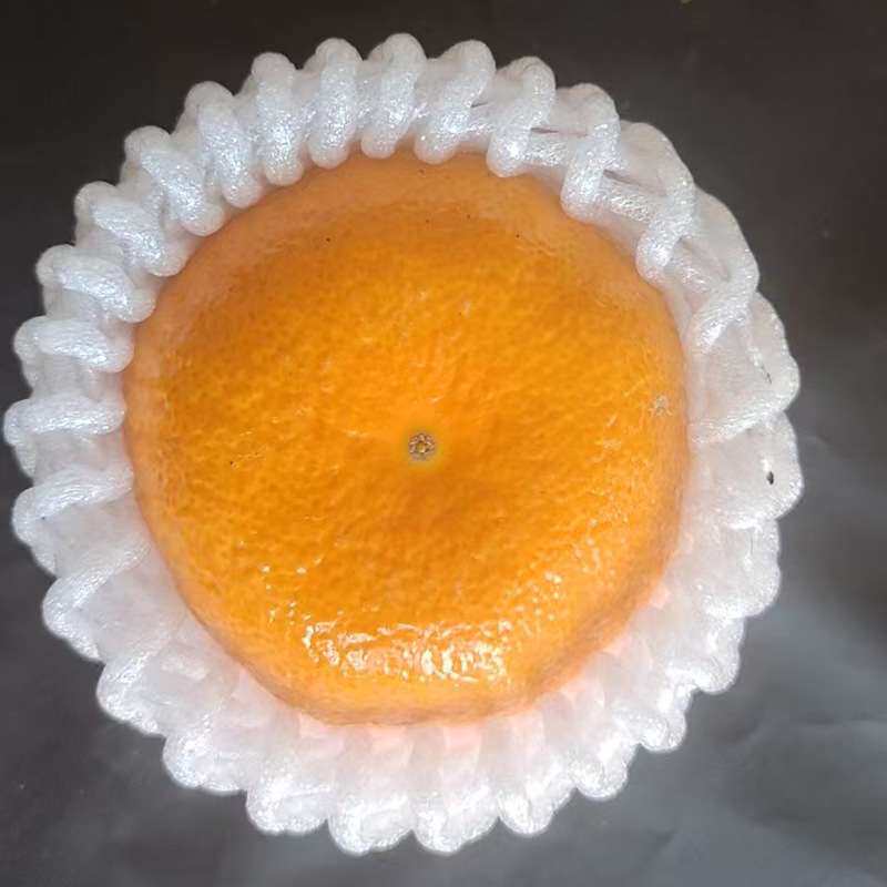 橙子套网袋彩色防震彩色水果物流运输网套保护泡沫棉手工保护套网