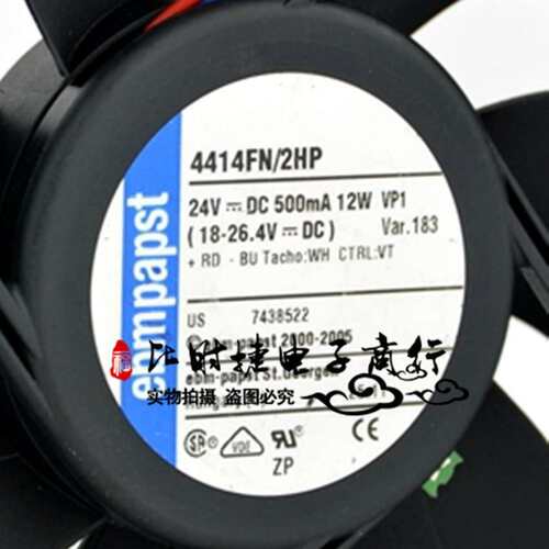原装进口风机12025 24v 500mA 12W TYP 4414FN/2HP高端散热风扇