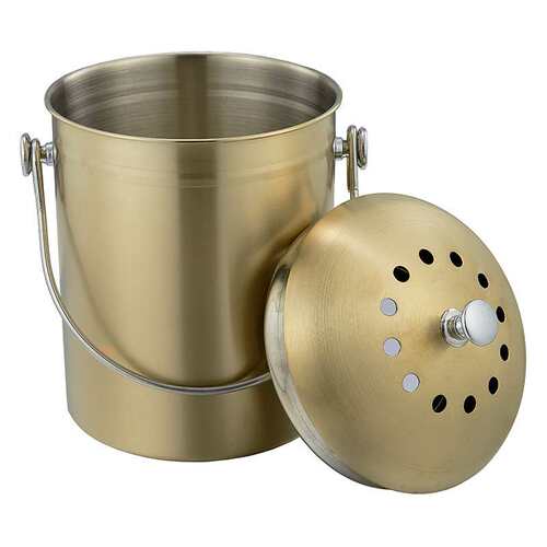 Colored stainless steel trash can彩色厨房出口不锈钢垃圾桶