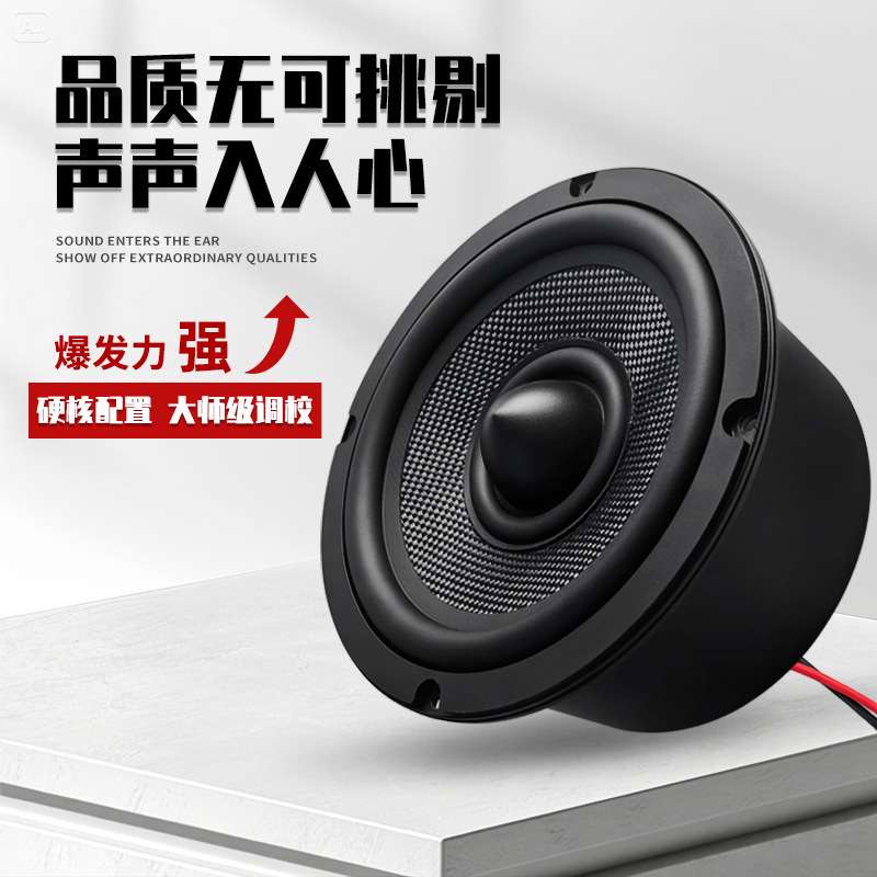 精歌源6.5寸腔体音箱6欧50W双低频多媒体广告屏重低音喇叭扬声器