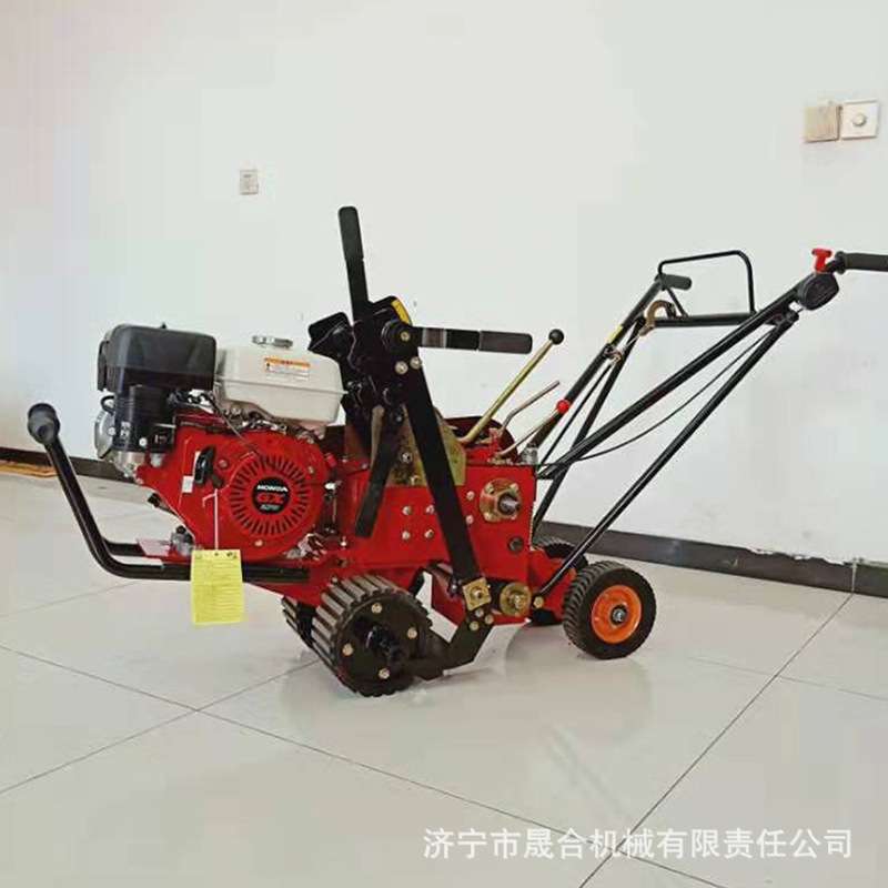 汽油手推式起草皮机 新款加重大马力草地起草机 汽油草坪移植机