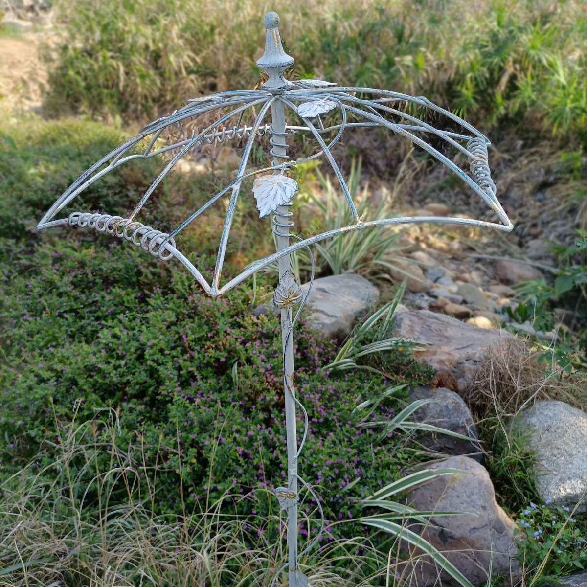 外贸出口原单亚马逊爆款庭院雨伞花插别墅阳台铁线莲爬藤架花园