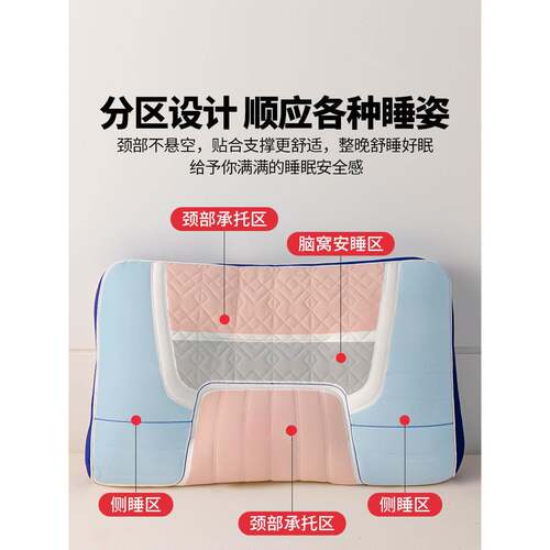 乳胶枕头枕芯护颈椎助睡眠成人枕侧睡枕家用一对枕头